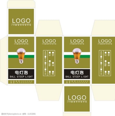 電燈包裝盒設計 素材與模型的藝術結合